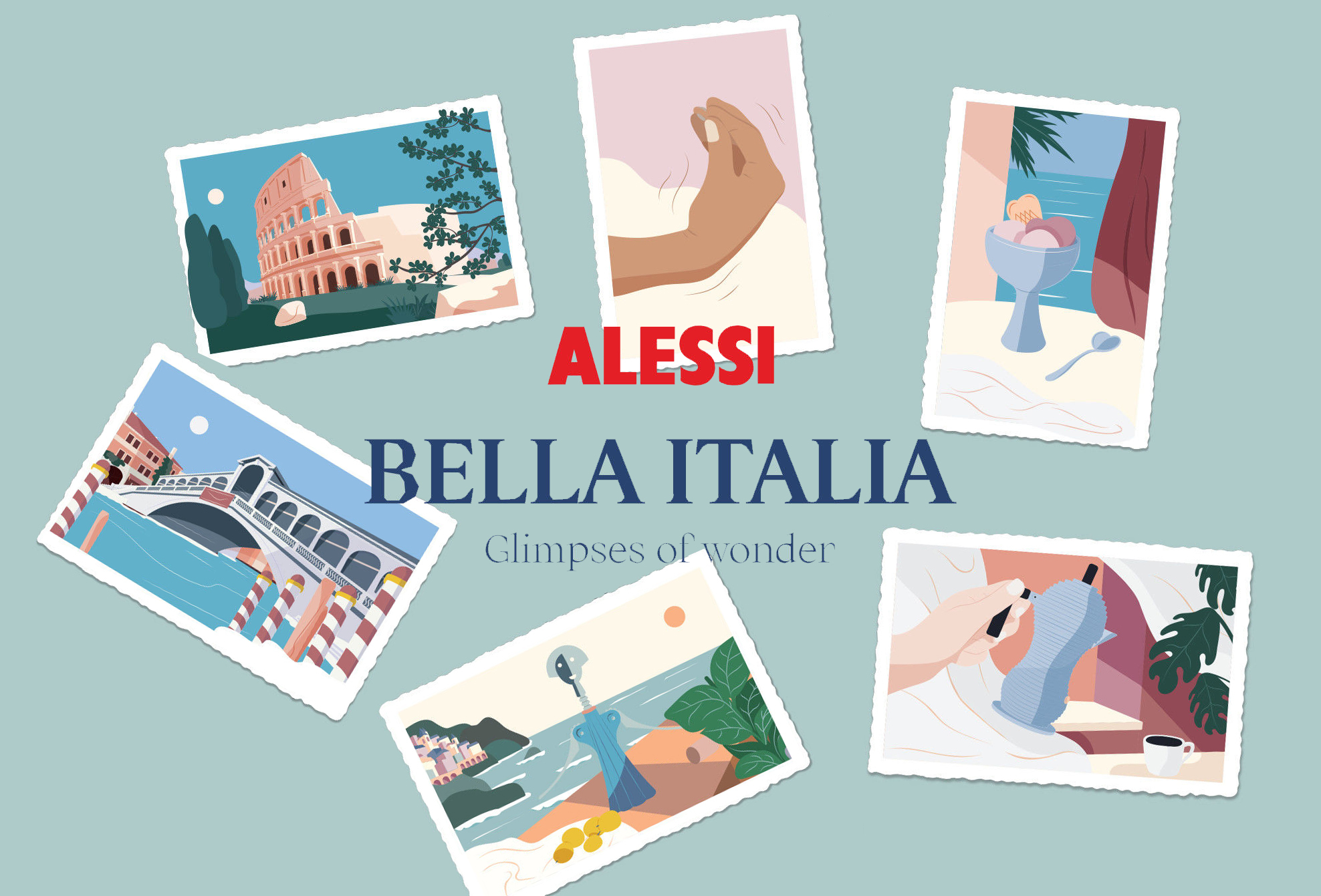 Alessi Bella Italia postal cards