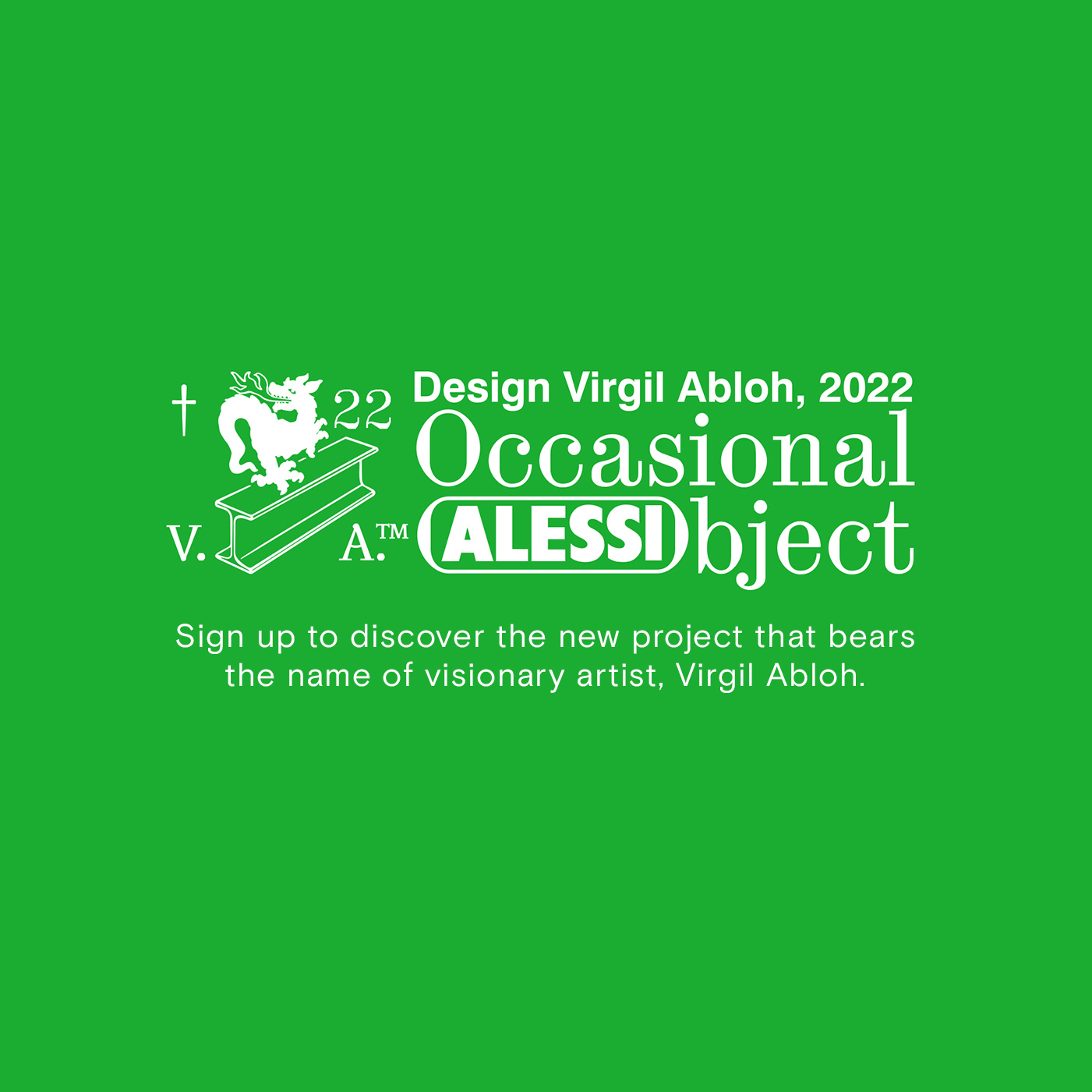 Virgil Abloh Sign up form